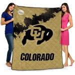 colorado buffaloes paint trail gold quilt blanket best selling