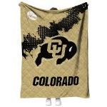 colorado buffaloes paint trail gold quilt blanket best selling