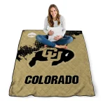 colorado buffaloes paint trail gold quilt blanket best selling
