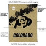 colorado buffaloes paint trail gold quilt blanket best selling