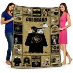 colorado buffaloes snoopy love gold quilt blanket best selling