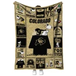 colorado buffaloes snoopy love gold quilt blanket best selling