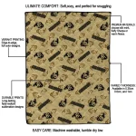 colorado buffaloes solid classic gold quilt blanket best selling