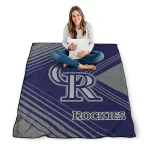 colorado rockies arrow layers blue quilt blanket best selling