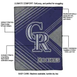 colorado rockies arrow layers blue quilt blanket best selling