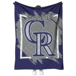 colorado rockies block border blue quilt blanket best selling