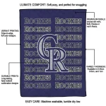 colorado rockies bold red blue quilt blanket best selling