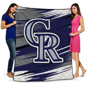colorado rockies wild lines blue white quilt blanket best selling