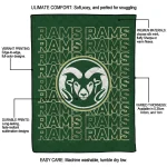 colorado state rams bold red green quilt blanket best selling