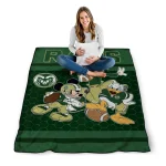 colorado state rams disney football green quilt blanket best selling