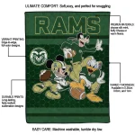 colorado state rams disney football green quilt blanket best selling