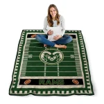 colorado state rams mickey player green quilt blanket best selling