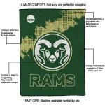 colorado state rams paint trail green quilt blanket best selling