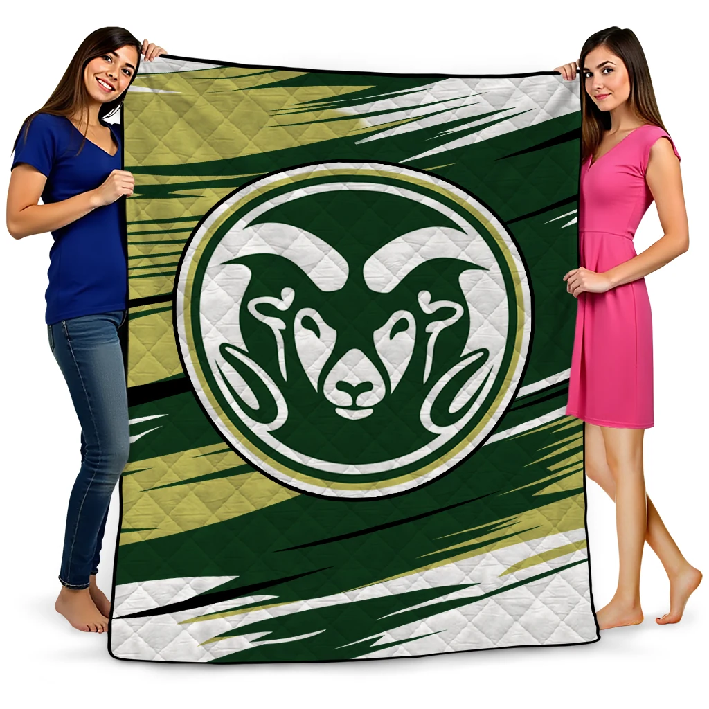 colorado state rams wild lines green white quilt blanket best selling colorado state rams wild lines green white quilt blanket best selling