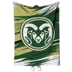 colorado state rams wild lines green white quilt blanket best selling
