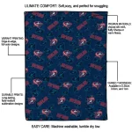 columbus blue jackets solid classic navy blue quilt blanket best selling