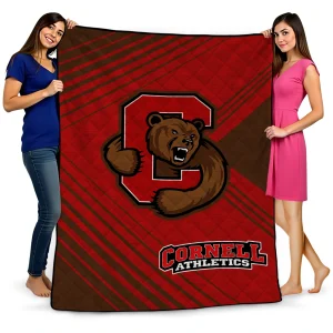 cornell big red arrow layers red quilt blanket best selling