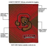 cornell big red arrow layers red quilt blanket best selling