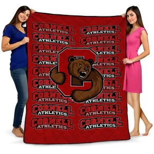 cornell big red bold red quilt blanket best selling