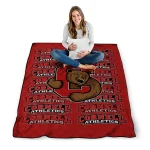 cornell big red bold red quilt blanket best selling