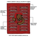 cornell big red bold red quilt blanket best selling