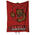 cornell big red brick grid red quilt blanket best selling