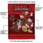 cornell big red disney football red quilt blanket best selling