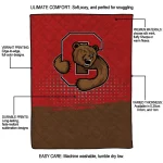 cornell big red dot illusion red quilt blanket best selling