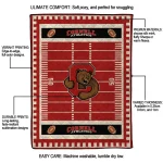 cornell big red mickey player red quilt blanket best selling