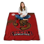 cornell big red paint trail red quilt blanket best selling