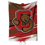 cornell big red wild lines red white quilt blanket best selling