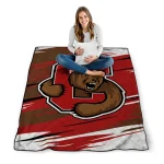 cornell big red wild lines red white quilt blanket best selling
