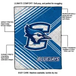 creighton bluejays arrow layers blue quilt blanket best selling