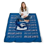 creighton bluejays bold red blue quilt blanket best selling