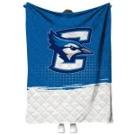 creighton bluejays dot illusion blue quilt blanket best selling