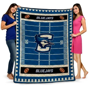 creighton bluejays mickey player blue quilt blanket best selling