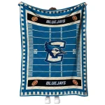 creighton bluejays mickey player blue quilt blanket best selling