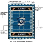 creighton bluejays mickey player blue quilt blanket best selling