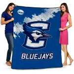 Creighton Bluejays Paint Trail Blue Quilt Blanket 1 creighton bluejays paint trail blue quilt blanket best selling