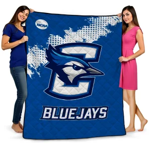 creighton bluejays paint trail blue quilt blanket best selling