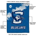 creighton bluejays paint trail blue quilt blanket best selling