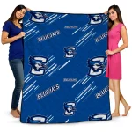 creighton bluejays sketch lines blue quilt blanket best selling
