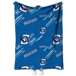 creighton bluejays sketch lines blue quilt blanket best selling