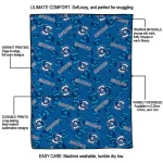 creighton bluejays solid classic blue quilt blanket best selling