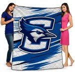 Creighton Bluejays Wild Lines Blue White Quilt Blanket 1 creighton bluejays wild lines blue white quilt blanket best selling