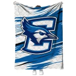 creighton bluejays wild lines blue white quilt blanket best selling