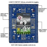 custom air force falcons snoopy coach blue quilt blanket best selling