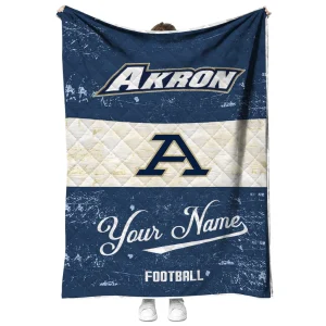 custom akron zips hibiscus burst blue white quilt blanket fashion forward