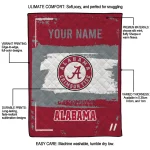 custom alabama crimson tide grunge patch crimson white quilt blanket best selling