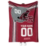 custom alabama crimson tide helmet theme crimson quilt blanket best selling
